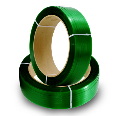 Fita de arquear PET verde (virgem) 16mm