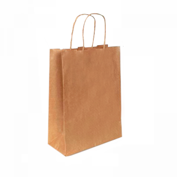 Sacola Kraft Papel Mini Delivery/Presentes (15,5 x 21,5 x 7,5cm)