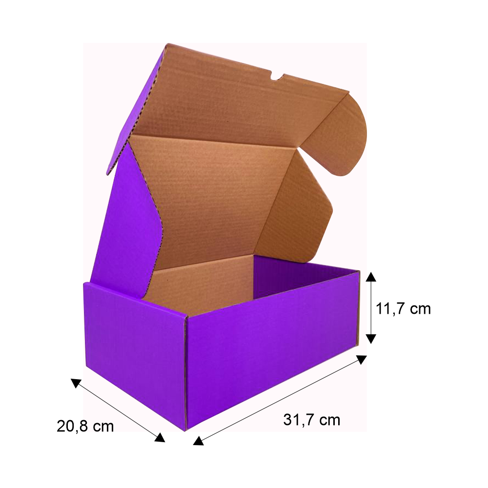 Caixa Sedex ROXINHA (31,5x20,5x11,5cm) Sem impressão