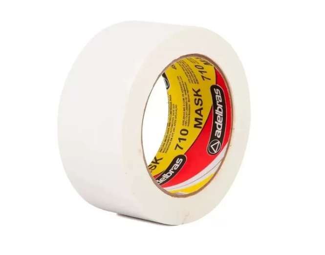 Fita crepe branca 48mm x 50m